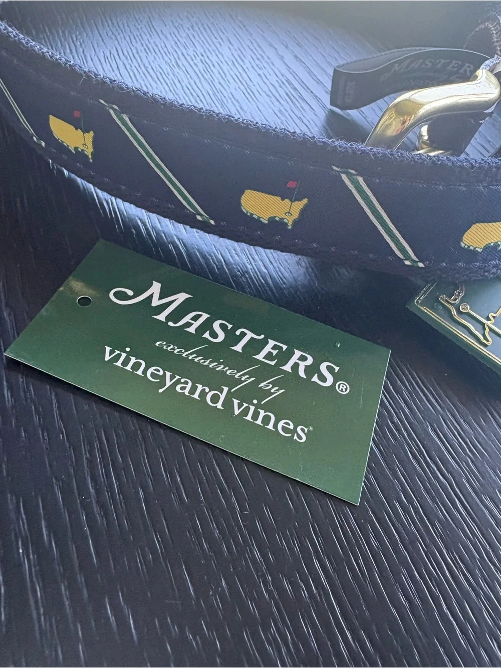 Official 2026 Masters Tournament VV Belt.  New - (tag removed for try-on only)